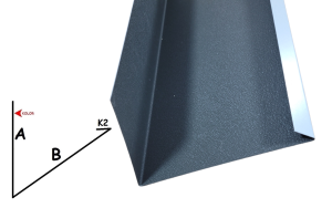 Komin pod dachówkę tył stal 041sp