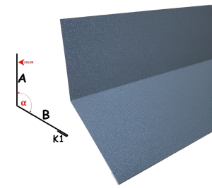 Komin przód na blachę lub gont stal 039sp