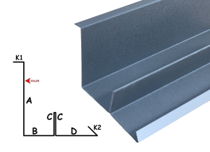Przyścienna pod dachówkę z fałszywym felcem stal 038sp