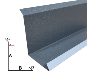 Przyścienna pod dachówkę z dogięciem stal 034sp