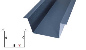 Ceownik wewnętrzny z odgięciami na zewnątrz stal 021sp