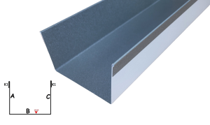 Ceownik wewnętrzny z zawinięciami stal 020sp