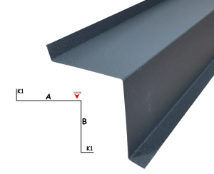 Kątownik zewnętrzny z ramionami na zewnątrz stal 013sp