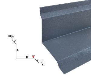 Kątownik wewnętrzny płyty warstwowej stal 010sp