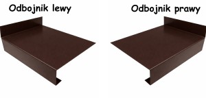 Odbojnik prawy/lewy aluminiowy do profili balkonowych